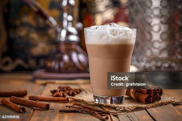 Delicious Chai Latte Stock Photo - Download Image Now - Chai, Latte, Smoothie