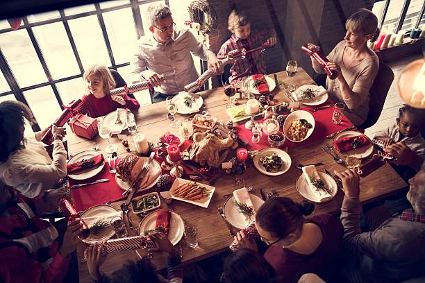 istock Family Together Christmas Celebration Concept 627491262