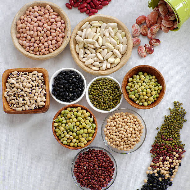 istock Collection of bean on white background 627500588