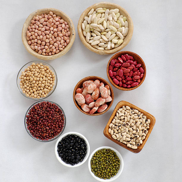 istock Collection of bean on white background 627502088