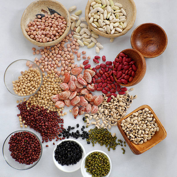 istock Collection of bean on white background 627502148
