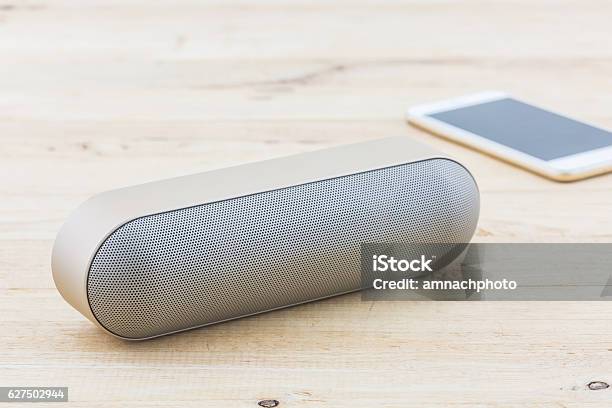 Wireless Speaker For Mobile Phone Speaker For Smartphone Stock Photo - Download Image Now