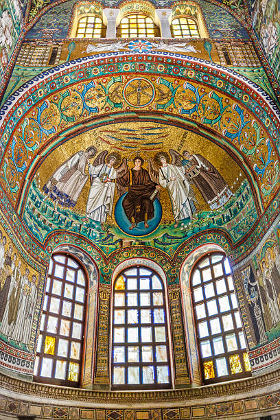 basílica de san vitale, ravenna - san vitale basilica - fotografias e filmes do acervo