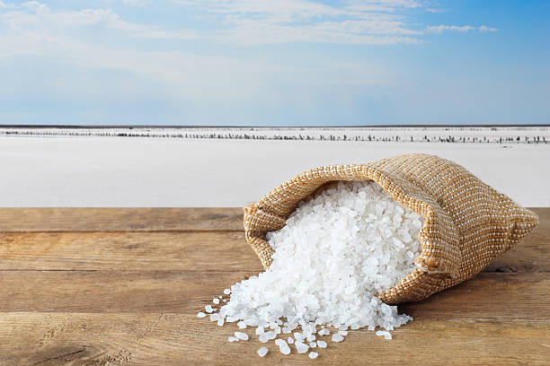 istock Sea salt in sack 627503604
