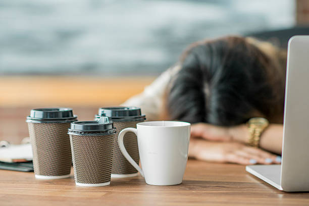 istock Overworked Businesswoman 627521716