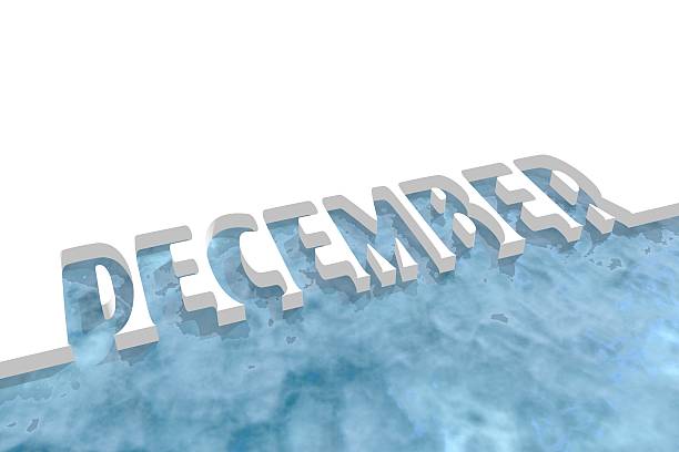 istock December word cutout in ice 627521828