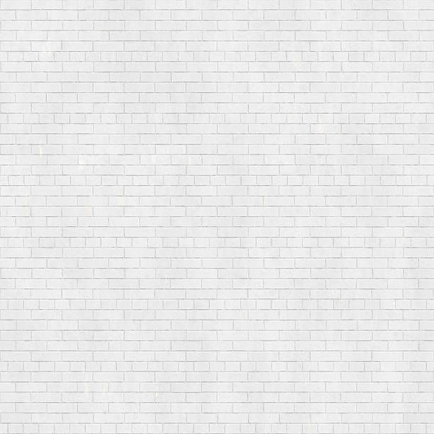 istock Background texture of white brick wall 627541710