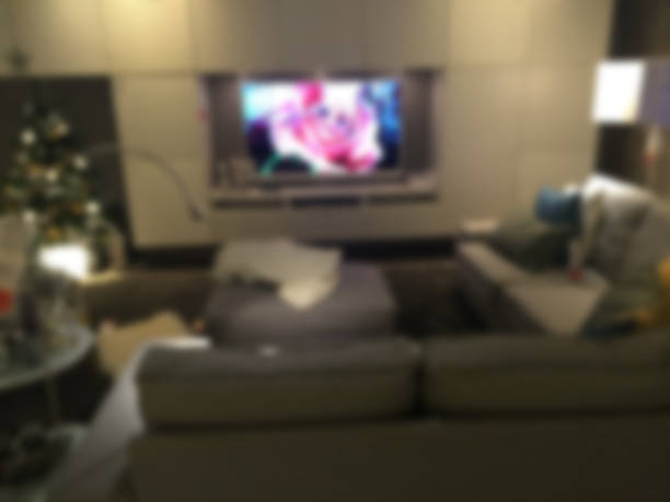 istock Blurred background, living room 627543240