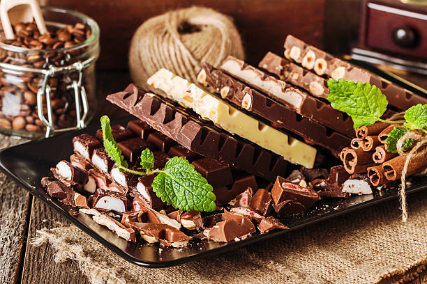 istock assortment of white, dark, and milk chocolate 627543246