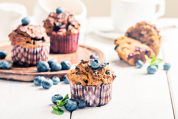 istock Carrot muffins with blueberrie 627557588