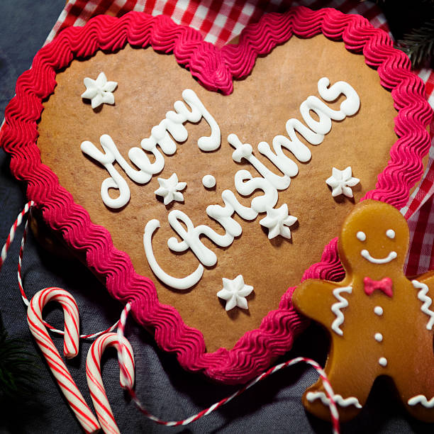 istock Christmas Candy Cookie Parade - Gingerbread Heart 627559034