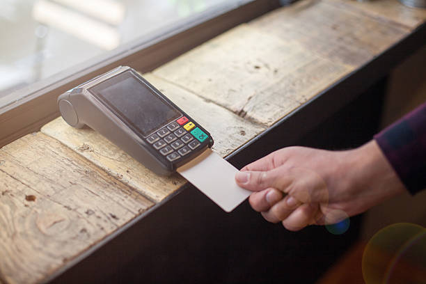 istock Credit card machine payment 627584386