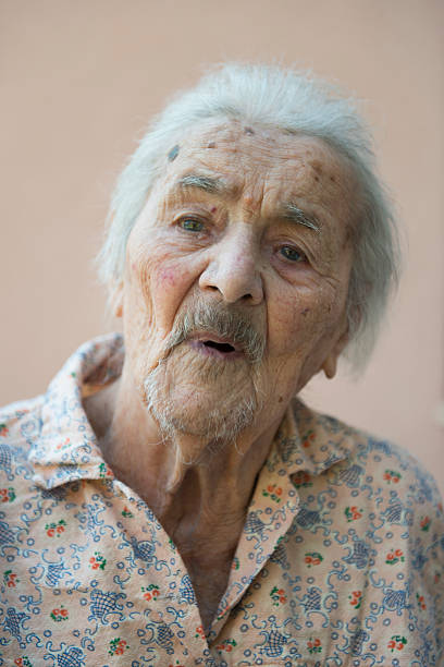 istock Portrait of an very  Old lady 627585568