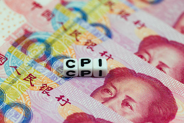 istock White cube blocks with the text, CPI, on Chinese currency 627585706