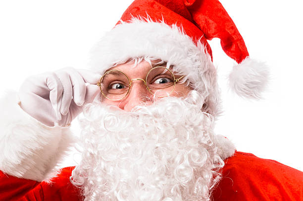 istock Happy Santa Claus 627587102