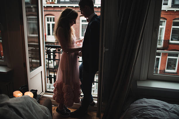istock Couple on the balcony 627629394