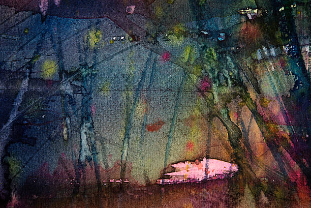 istock abstract watercolor dark painting background 627644958