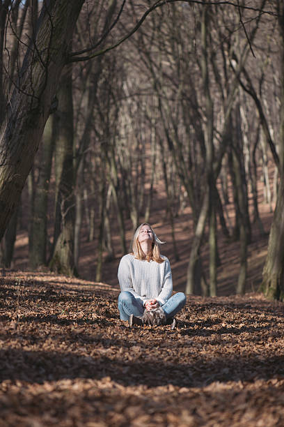 istock Young woman relaxing outdoor 627661150
