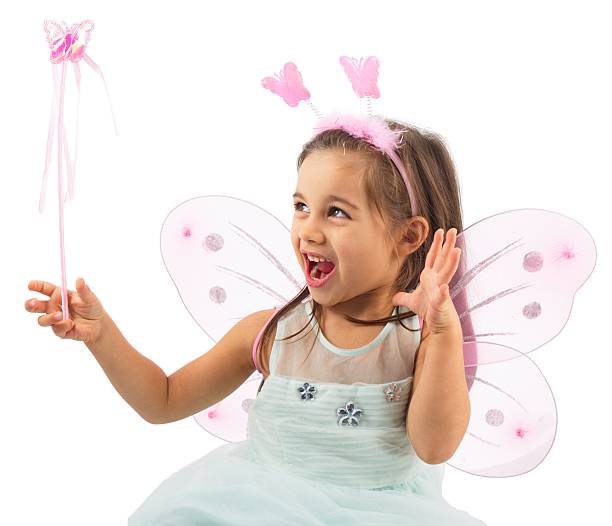 istock Little Butterfly Fairy Isolated On White Background 627669756