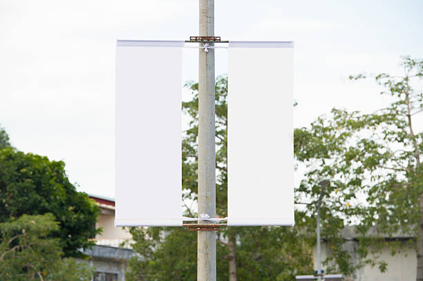 istock Large blank billboard on a street wall 627670996
