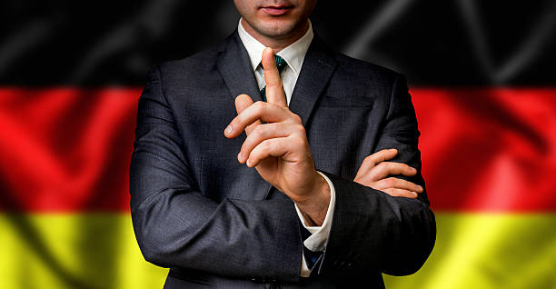 istock German candidate speaks to the people crowd 627672946