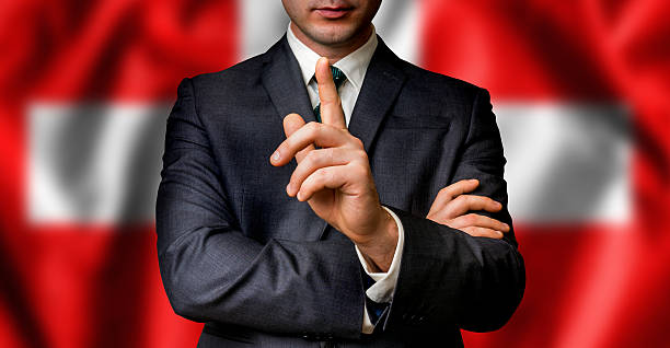 istock Swiss candidate speaks to the people crowd 627673452