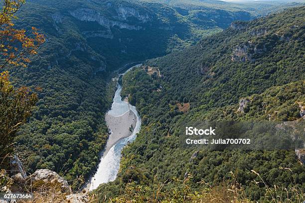 The Gorges De Ardeche In France Stock Photo - Download Image Now - Animal Wildlife, Ardeche, Autumn