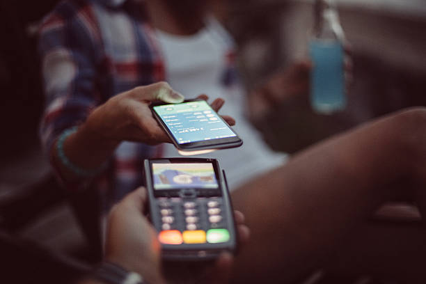 istock Contactless payment with smartphone 627674914