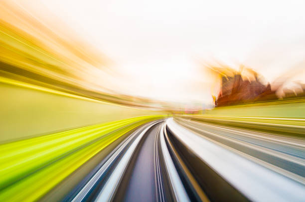 istock Speed motion in urban highway road tunnel 627675514