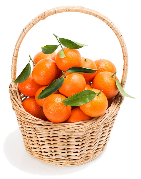 istock Fresh harvested clementines in basket 627675830
