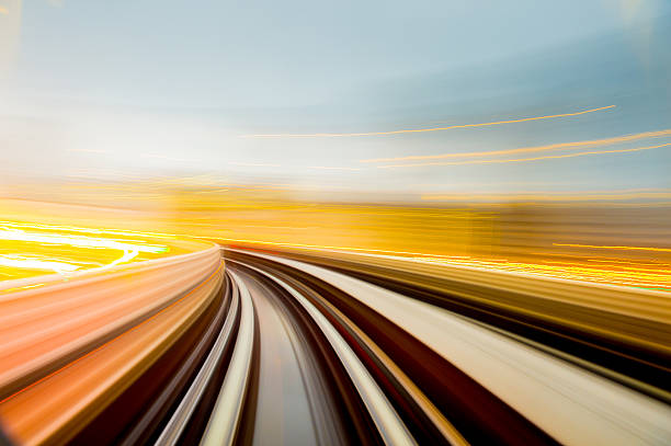 istock Speed motion in urban highway road tunnel 627676880