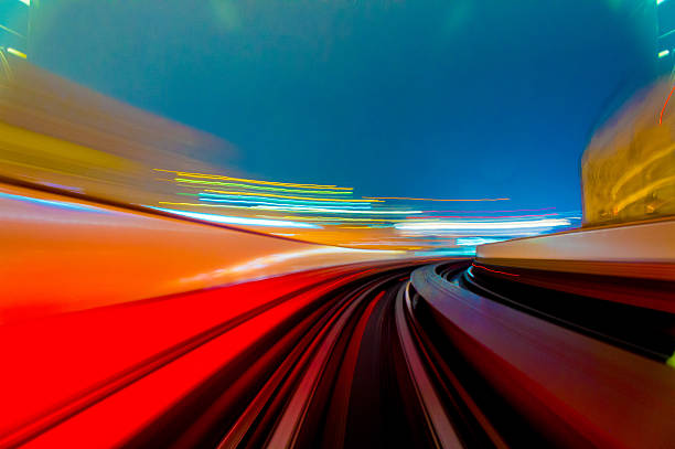 istock Speed motion in urban highway road tunnel 627679340