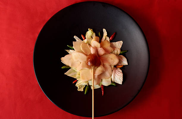 istock Eastern-Thai style grilled sausage in Flower composition 627679480
