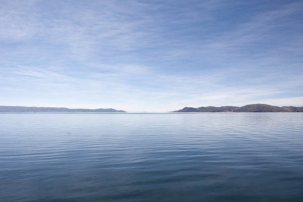 A view of the Titicaca Lake between Peru and Bolivia