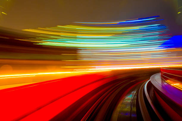 istock Speed motion in urban highway road tunnel 627680570