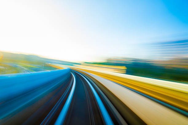 istock Speed motion in urban highway road tunnel 627680696