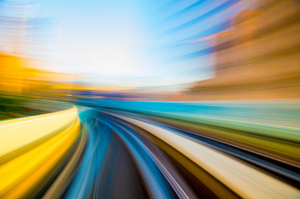 istock Speed motion in urban highway road tunnel 627681054