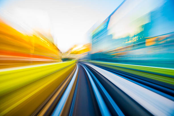 istock Speed motion in urban highway road tunnel 627681602