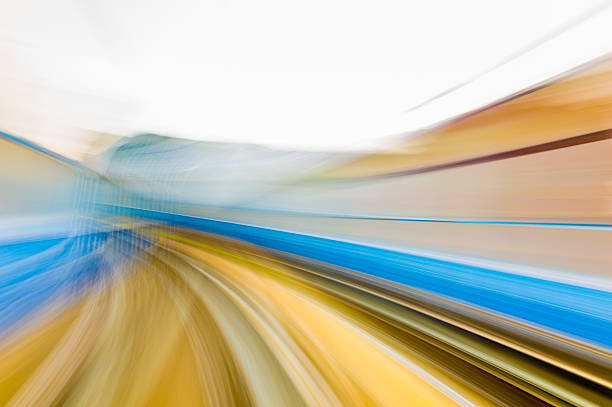 istock Speed motion in urban highway road tunnel 627681940