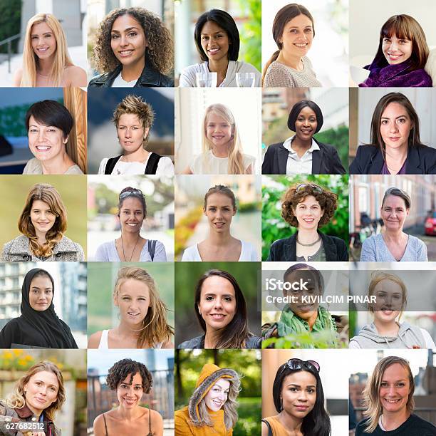 Women Of The World Stock Photo - Download Image Now - Only Women, Women, Image Montage