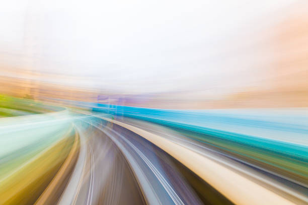 istock Speed motion in urban highway road tunnel 627682820