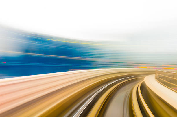 istock Speed motion in urban highway road tunnel 627711896