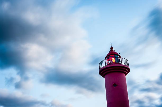 istock Red lighthouse in Ulleungdo Island, South Korea. 627713004
