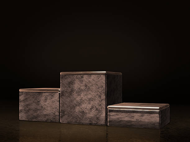istock Pedestal for display,Platform for design,Blank product stand.3D rendering. 627726398