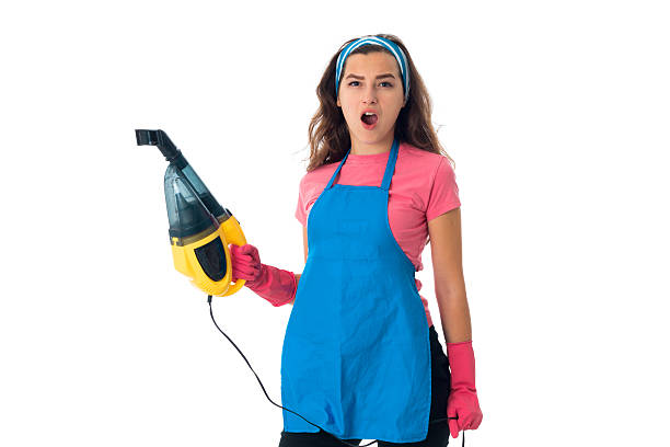 istock young maid woman with cleansers 627726532