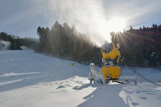 istock snow cannon in winter mountain 627727626
