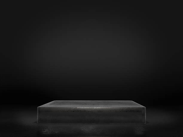 istock Pedestal for display,Platform for design,Blank product stand.3D rendering. 627728064