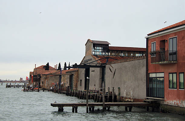 istock pier in Venice, city of water 627728124