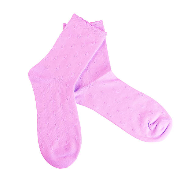 istock Women's socks isolated on white background 627729144