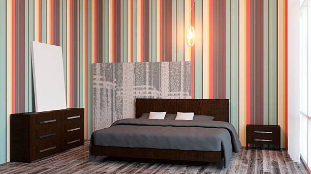 istock The modern design of the bedrooms. 3d rendering 627740764